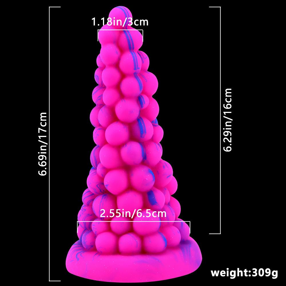 W kształcie stożka Sex Butt Plug Sex Toy Kształt winogron Dildo Anal Plug dla kobiety Włóż pochwę