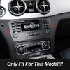 For Mercedes Benz GLK X204 2013-2015 Car CD Control Button Panel Frame Sticker Trim Stainless Steel Decals Interior Accessories