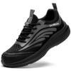 La Mone BREEZE Safety Work Shoes Steel Toe Puncture Size 48 Men's (Special Comfort) - Lightweight, Breathable, Cushioned, Cap, Prevention, Black,