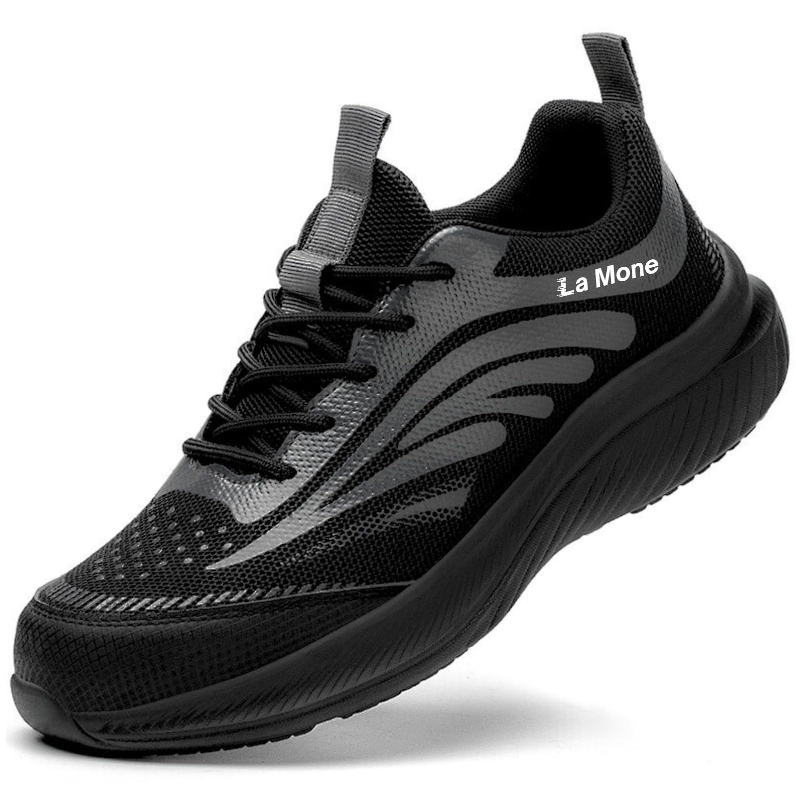 

Рабочая обувь La Mone BREEZE Safety со стальным подноском и защитой от прокола, размер 41, мужская (Особый комфорт) - Легкий, Дышащий, Амортизирующий, Кепка, Профилактика, Черный, чёрный