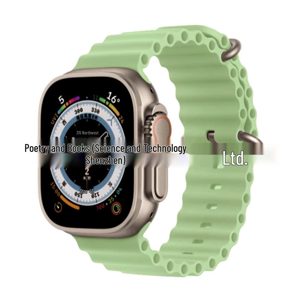 Apple Watch 11 Ultra Silikonarmband mit Doppelschnalle