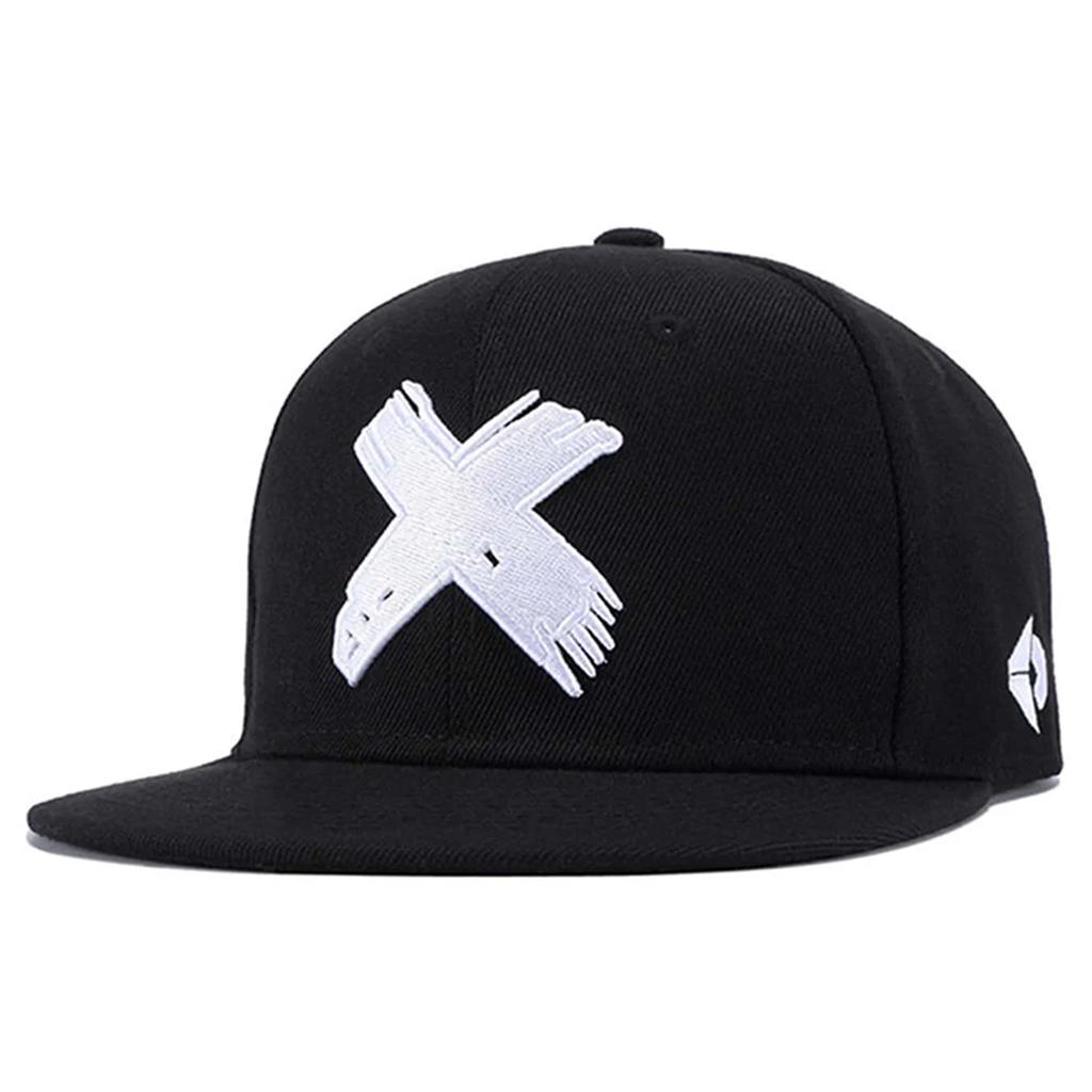 Unisex X Letter Embroidery Hip-hop Hats Spring Autumn Adjustable Casual Snapback Baseball Caps Outdoor Sunscreen Hat