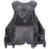 Bassdash Fishing Vest, Mesh Outdoor Top, Multifunctional Vest, Unisex, One Size Fits All (F-22 Gray)