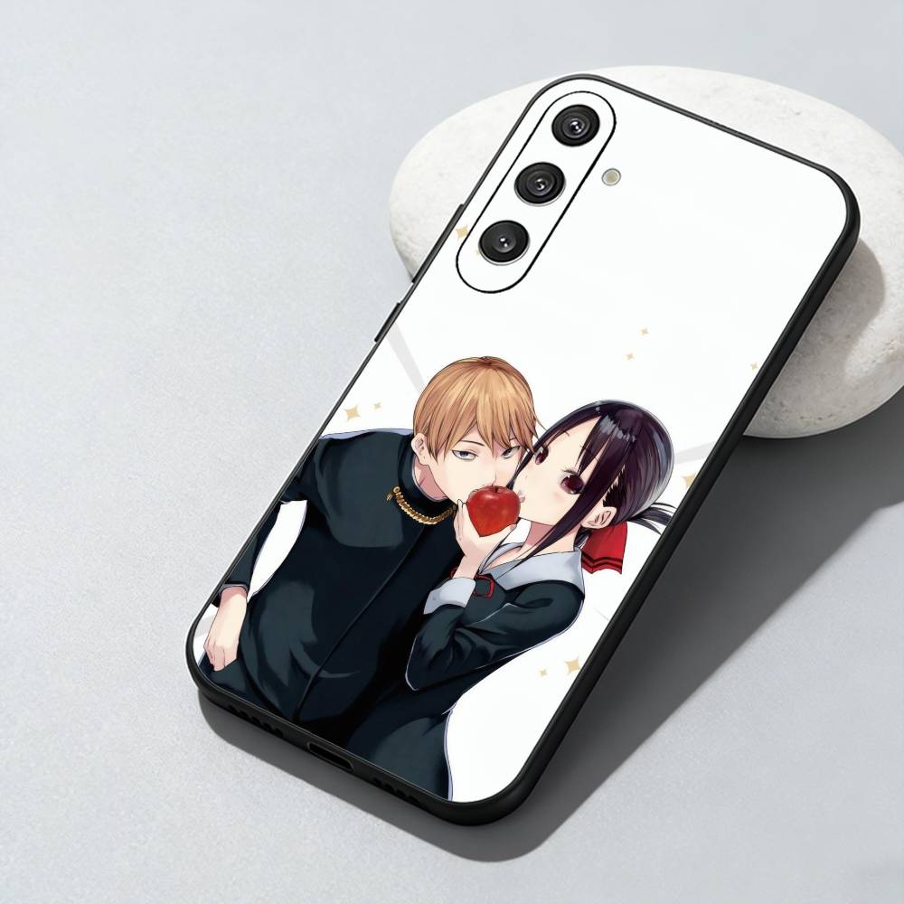 Kaguya-Sama Anime Love Is W-War Phone Case For Samsung Galaxy A73,A72,A71,A70,A52,A51 Others Soft Black Cover