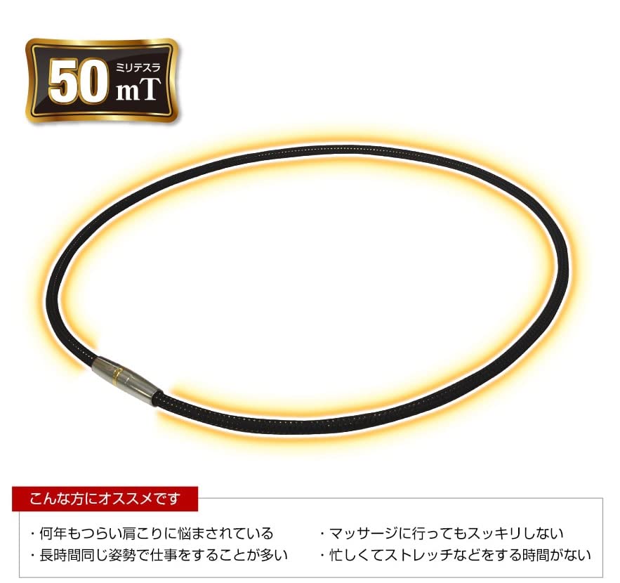 Phiten RAKUWA Magnetisches Titan-Halsband Metall-Anhänger Grau Silber