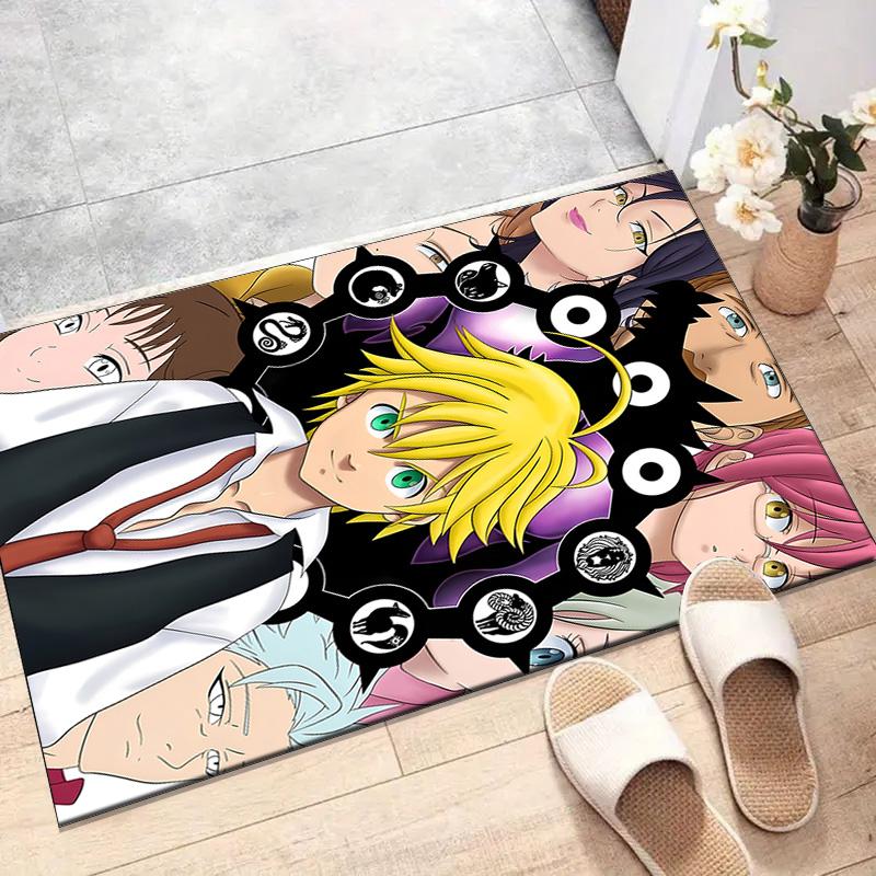 1pc Seven Deadly Sins2 Design Printed Area Rug Carpet for Bedroom Living Room Home Decor Rugs Mat Non Slip Mat Rug for Bedside
