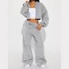 Womens 2025 Long Sleeve Casual Sporty Hoodie Pants Set Streetwear Outfit In Solid Colors