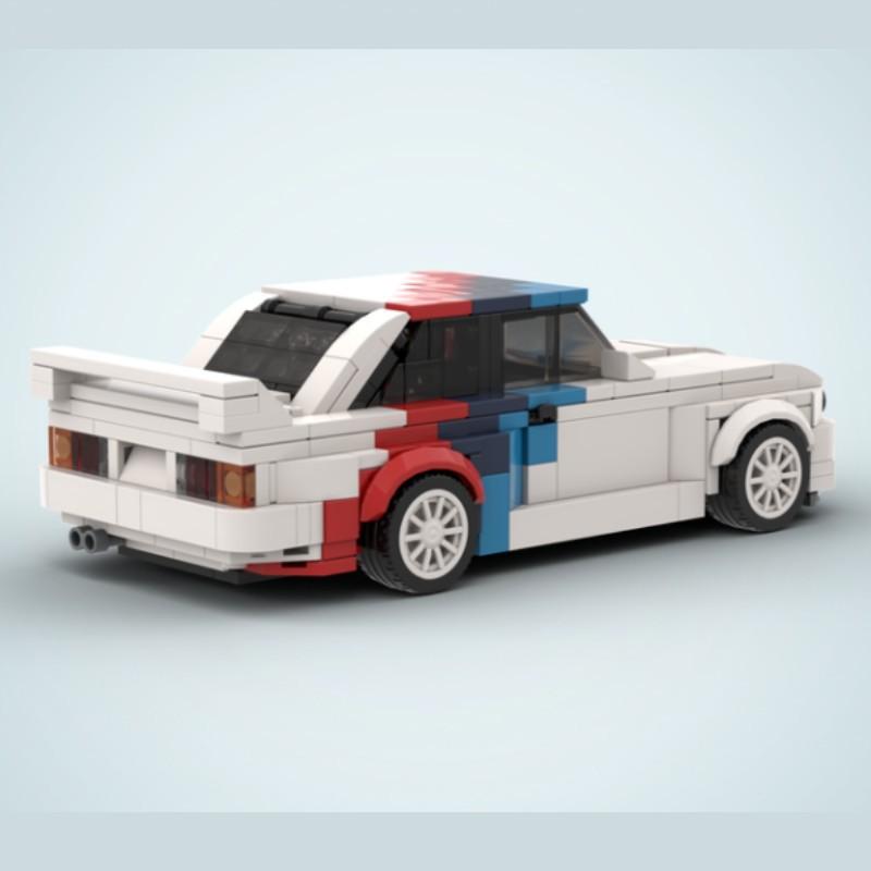 Stavebnice auta Bmw M3 Sportovní auto Závodní model Domácí Malé dílky Chlapecká Sestavitelná hračka Kompatibilní