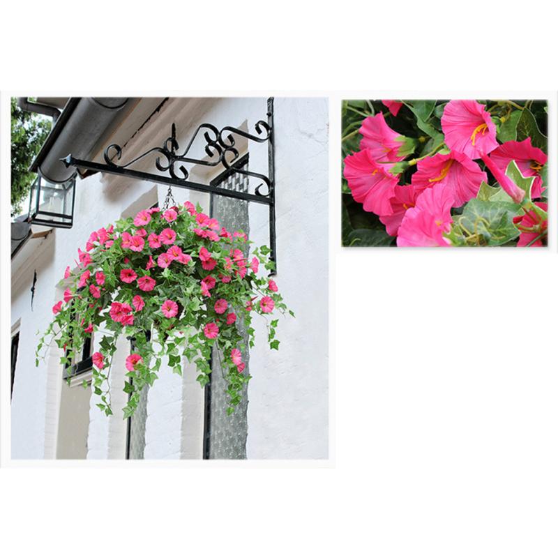 1 buchet Simulare agățată flori din plastic rattan flori decorative agățate perete floare artificială