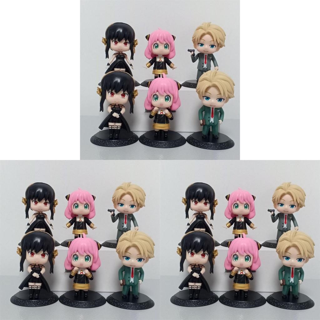 Spy X Family 6pcs/set Figures Lifelike Eyes And Convenient Palm Size