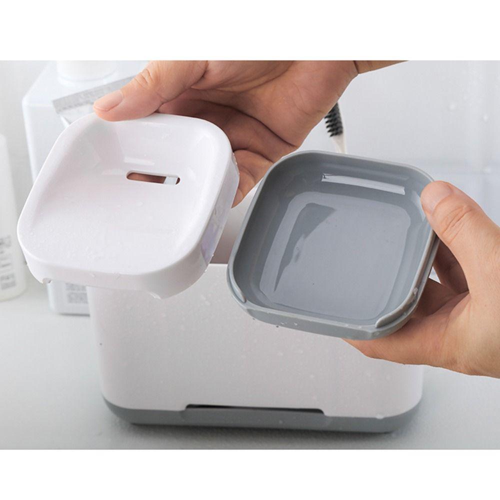 Multifunktionaler Zahnpastahalter Einfache Reinigung Seifenablage Einfacher Seifenschalenhalter Arbeitsplatte