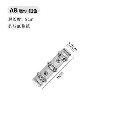 Colorful high-value binder buckle ring, detachable metal clip, mini binder ring, Macaron color