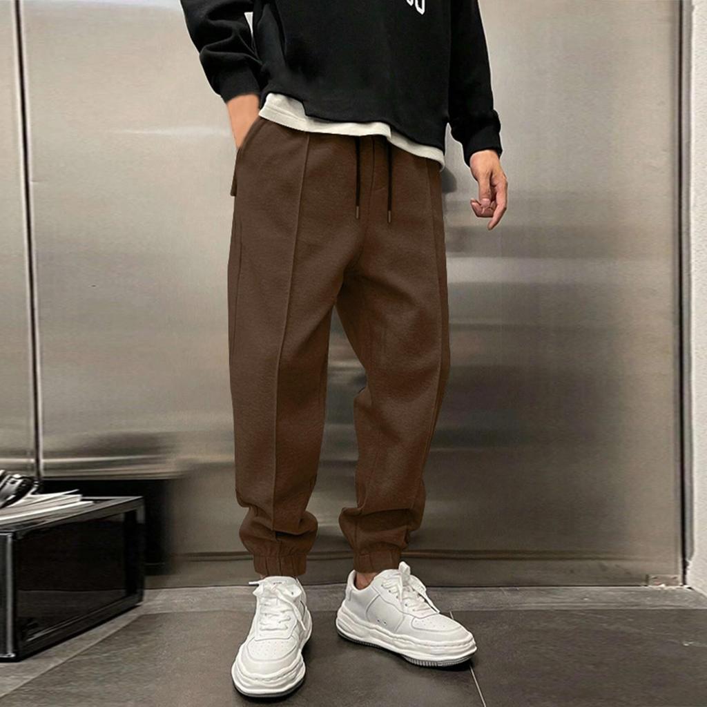 Men's Heavy-legged Drawstring Casual Sweatpants