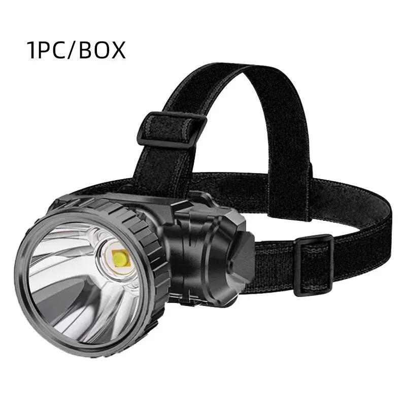 

Светодиодный мощный пятиголовый уличный водонепроницаемый рыболовный фонарь с зарядкой от USB, сверхъяркий фонарик с креплением на голову