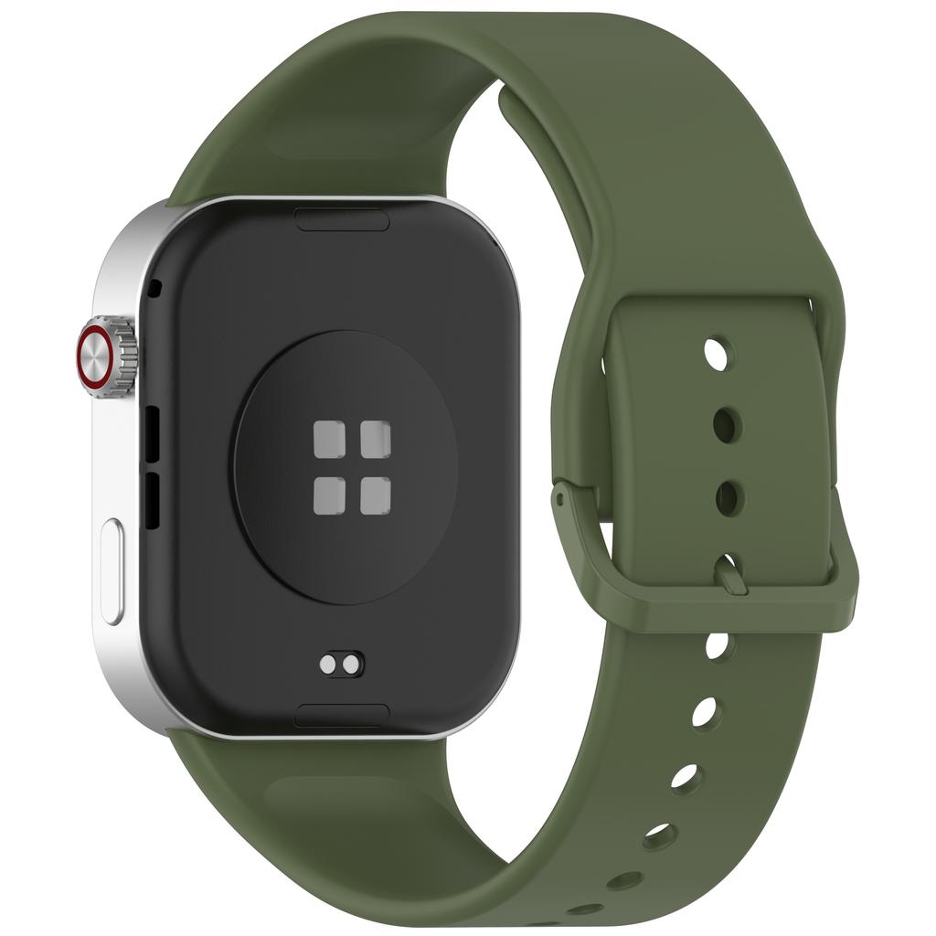 Silicone Watch Band for Xiaomi Redmi Watch 6/5/4/Smart Band 9 Pro/8 Pro Replacement Strap with Pin Buckle