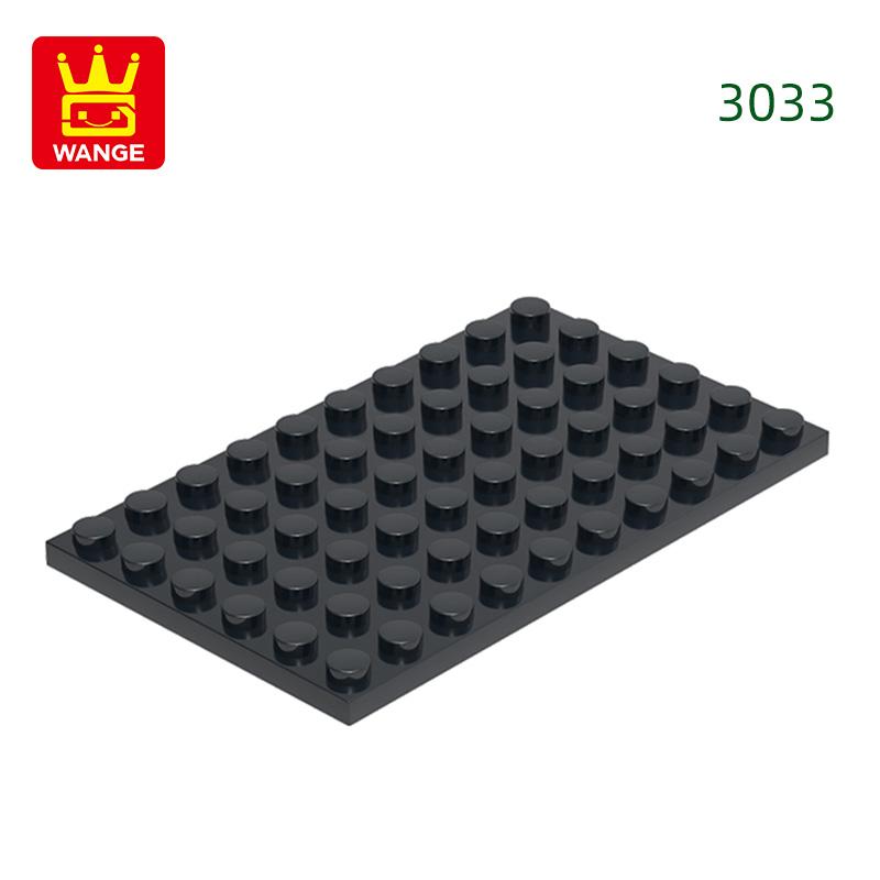 12Pcs/Lot 3033 6x10 Basic Plate Builidng Bricks Moc Parts Works With featuring Blocks DO IT YOURSELF Children's Assembly Playthings Gift Idea Box