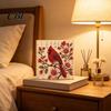 Relaxing Indoor Hobbies for Adults Bird Faux Pearl Painting Kit, Flower And Art DIY Easy Projects Home Decor Owl Red Craft Set Adults, Wall