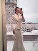 Elegant Retro European & American Long Sleeve Autumn Dress Set 2025