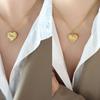 p730-gold double-sided wearable necklace 40+5cm