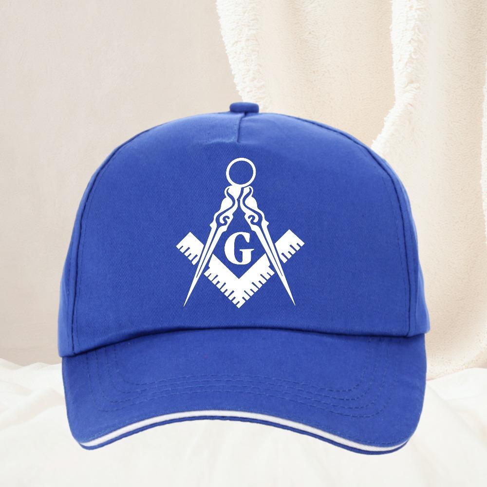 Freemason Compass Square Baseball Caps Peaked Cap Freemason Gold Square Compass Sun Shade Hats for Unisex