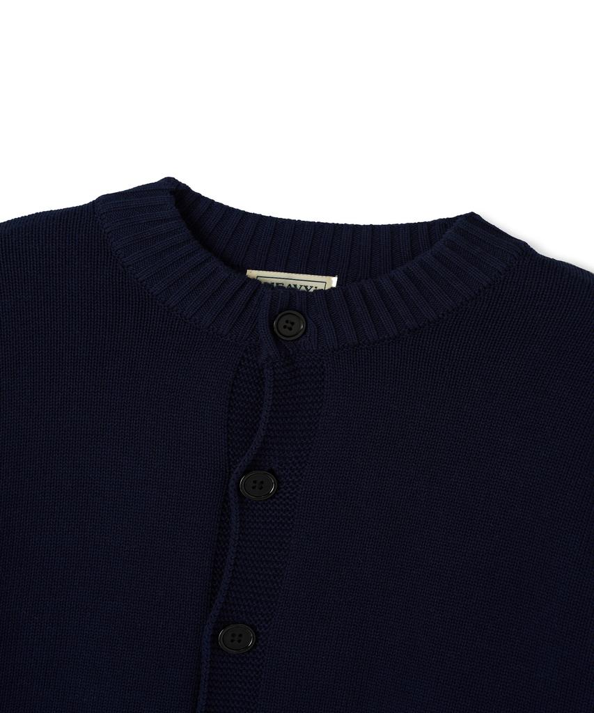 Heavyi Fisherman Heavy Cardigan_Navy