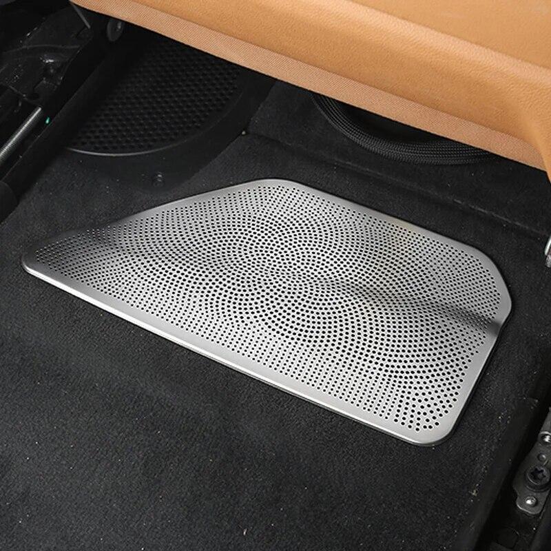 2PCS Car Under Seat Air Conditioning Outlet Dust Vent Cover Decoration Auto Interior Accessories For BMW 5 7 Series F10 G30 G11
