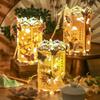 Retro Chinese Style Calligraphy Lantern Luminous DIY Handheld Lanterns Traditional Portable Lanterns Mid-Autumn Festival