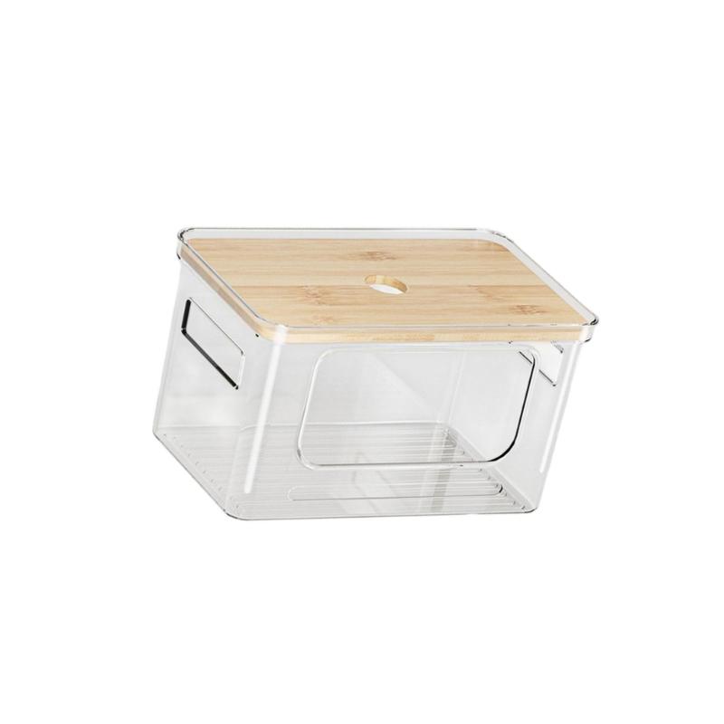 Modern Clear Plastic Storage Box For Household Waste Bags And Small Items