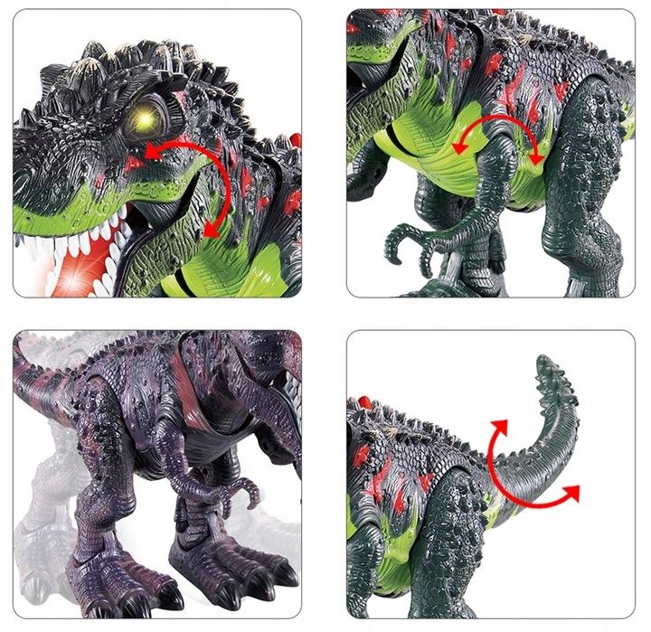 Mega Dinozaur T-Rex Chodzi Ryczy Świeci Znosi Jaja