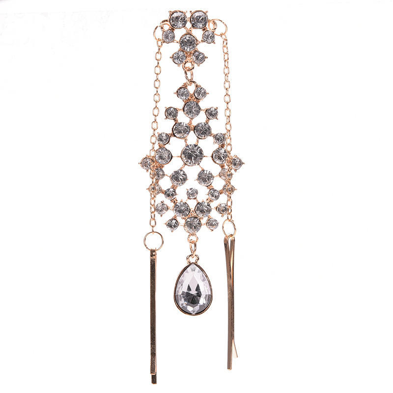 Frauen Haar Clip Perlen Blume Tropfen Haar Pins Stirn Schmuck Haar Clip Haarnadeln