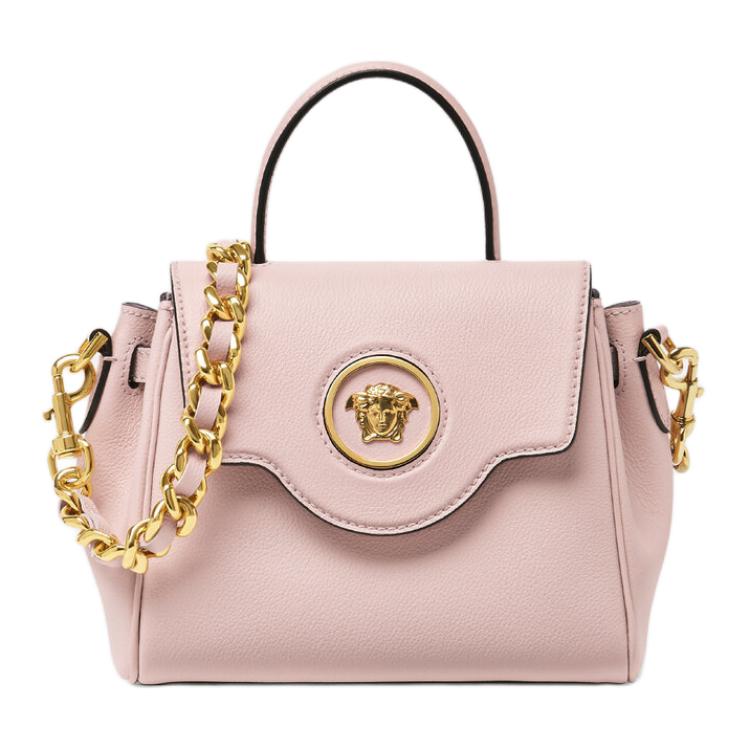 

Versace La Medusa Removable Adjustable Shoulder Strap Leather Shoulder Crossbody Bag Small Women Handbags Light-Pink DBFI040-1A10526-1PT2V Basic Set (Bag+Dust Bag)
