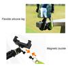 Golf Phone Holder with Bluetooth-compatible Remote Control 360 Degrees Retractable Silicone Leg Tripod Live Streaming Cell Phone Stand Bracket