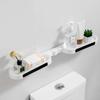 1pcs 180 Degree Rotation Bathroom Shelf Toilet Rack Accessories Bathroom Storage Corner Shelve Kitchen Wall