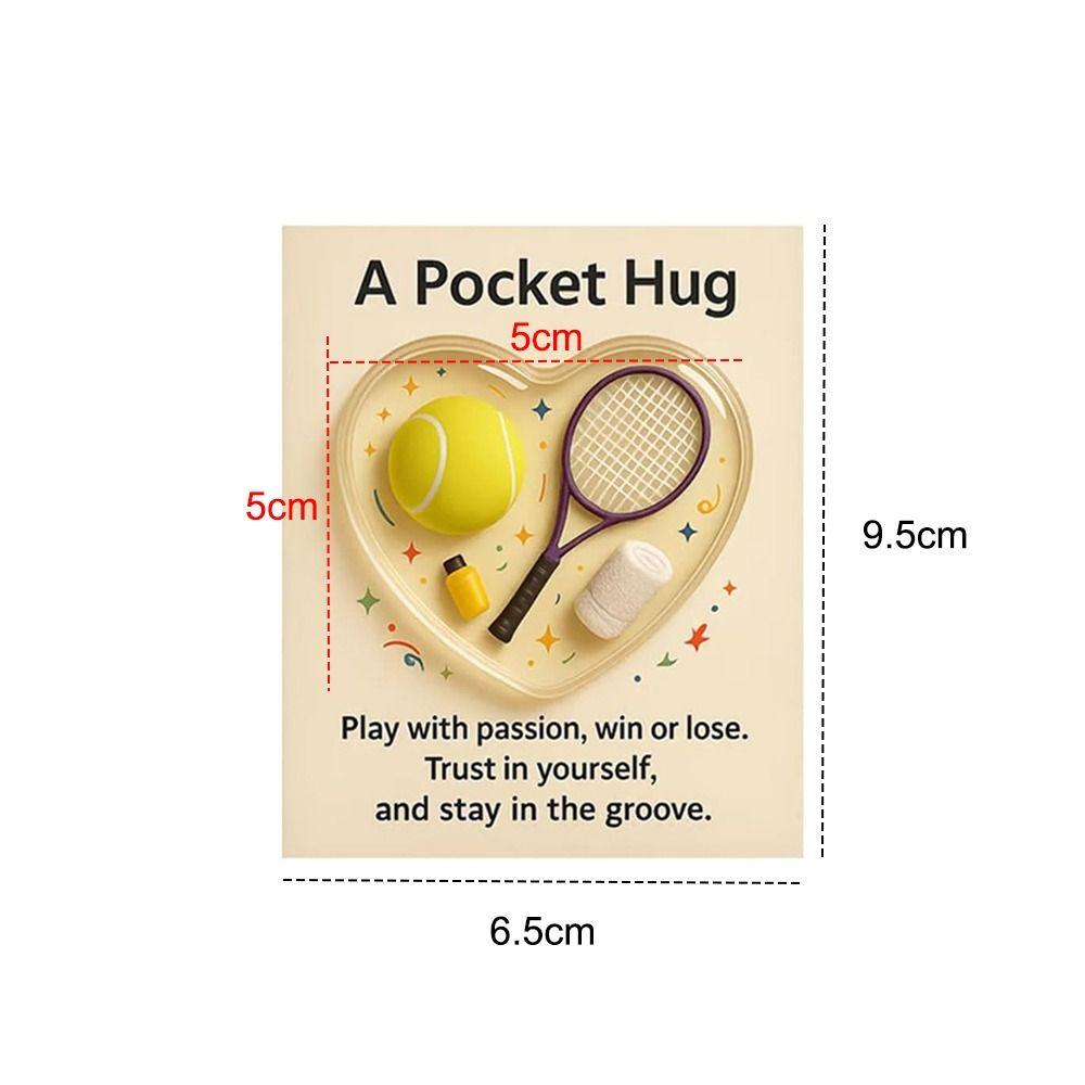 Hockey Football Golf Tennis Soccer Pocket Sports Hug Collection Personalized Inspirational Card Emotional Support