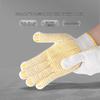 Yellow Dotted Cotton Work Gloves