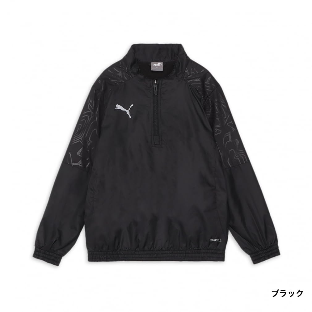 Puma TEAMFINAL TRAINING Back Tricot Piste Top 2024 Black Club 659745 JR, Boys' Fall/Winter Colorway, (03), Soccer/Football Jacket, Outerwear,