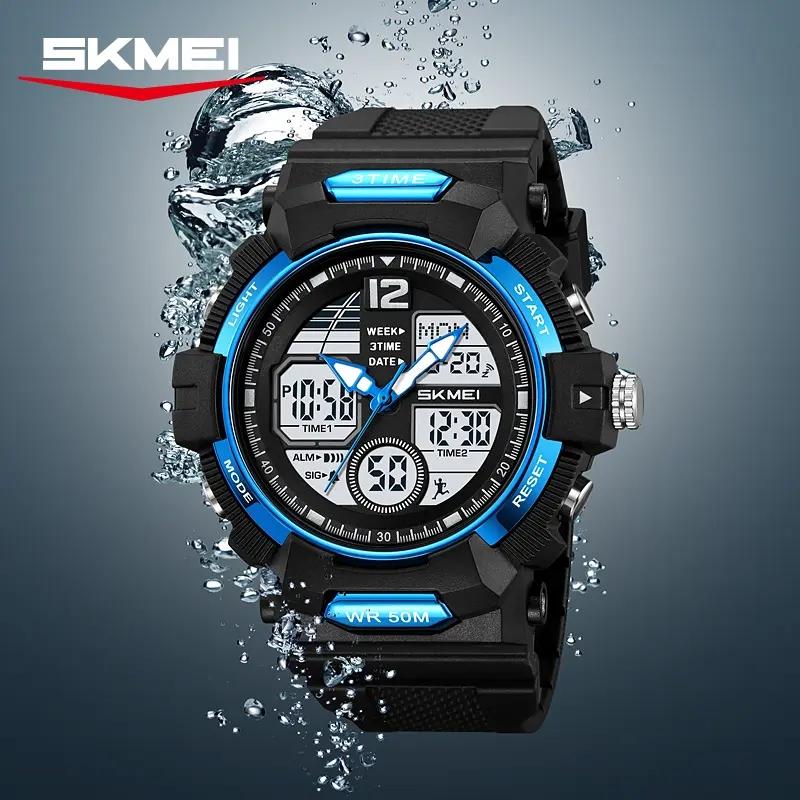 SKMEI 2354 Fashion Brand Outdoor Casual Clock Relogio Masculino Luxury Sports Watch Men Digital Quartz LED Wristwatches for Man