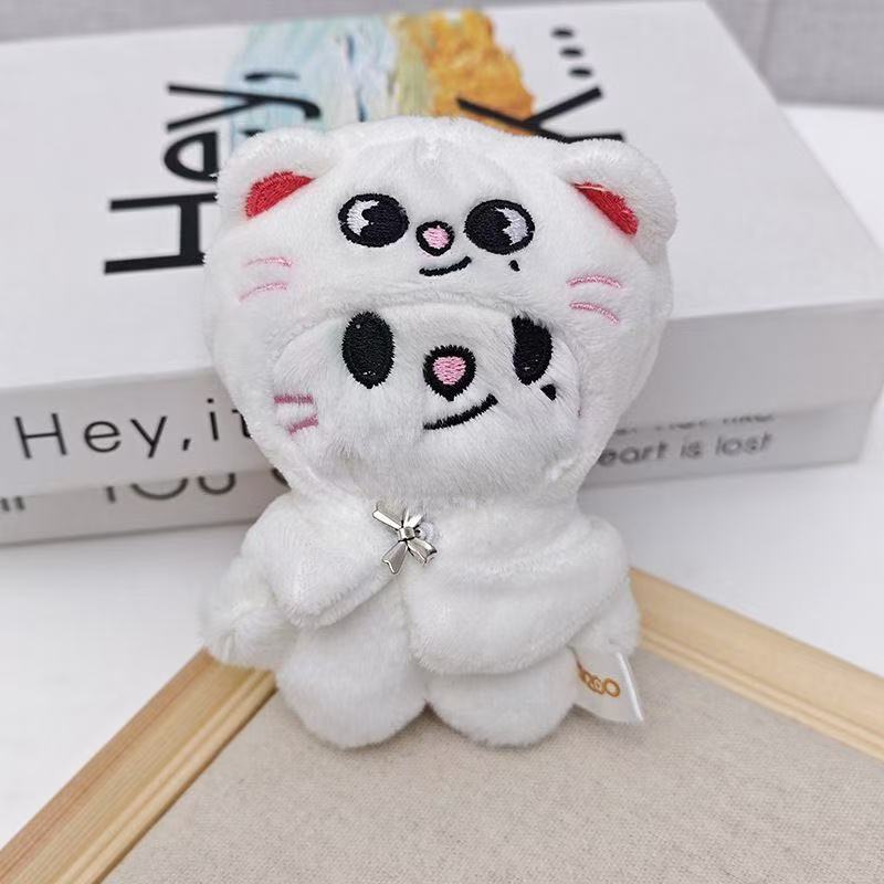 SKZ Seoul FM Live SKZOO Stray Kids Plush Toy 12cm Doll Cloak Fashion Keychain Fan Commemorative Item Children's Gift