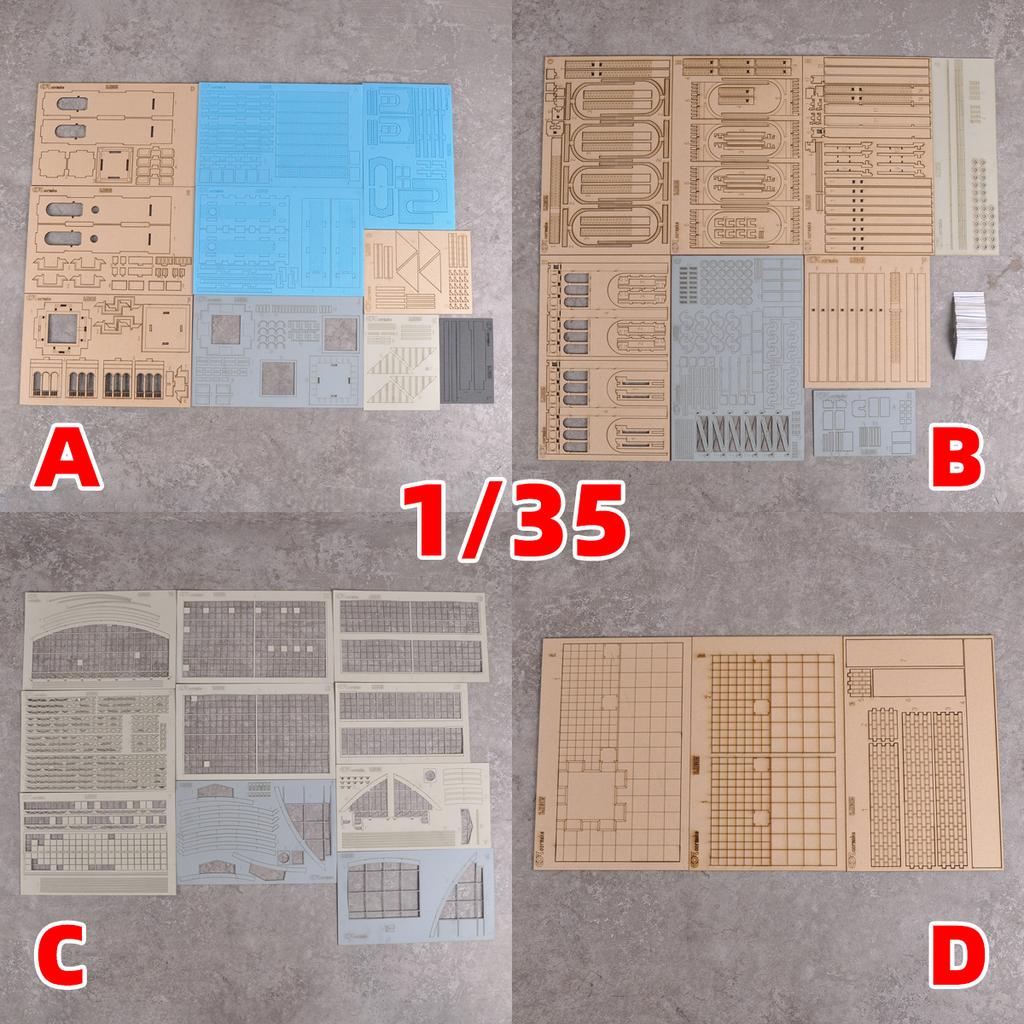 Assembly Architectural Model Sand Table Building Bungalow Railway Station Ticket Office Diorama Scale Model Kit 1/35