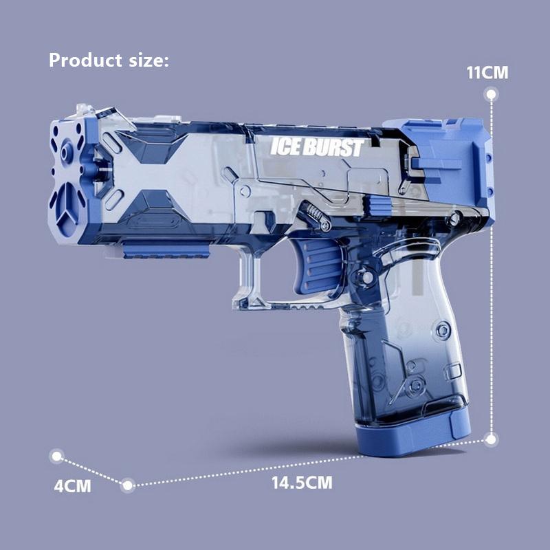 Summer Transparent Cool Outdoor Water Gun Toy Manual Burst Water Gun Automatic Back Boring Desert Eagle Pistol Water Toy Gun