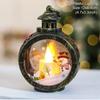 Christmas Decorations Candles Wind Lights Elderly People Snowmen Retro Shop Windows Illuminated Decorations Creative Gifts
