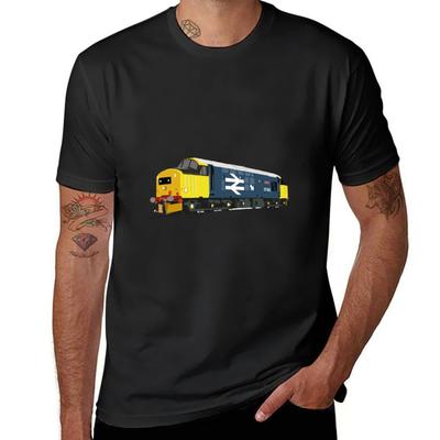 Klasse 37 Lokomotive großes Logo T-Shirt Anime Kleidung Jungen Tierprint Ästhetische Kleidung Herren T-Shirt Grafik