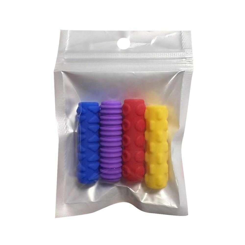 

Ergonomic Writing Aid Pen Grips Textured Surface Pen Holder Grips Student 4PCS SET 2