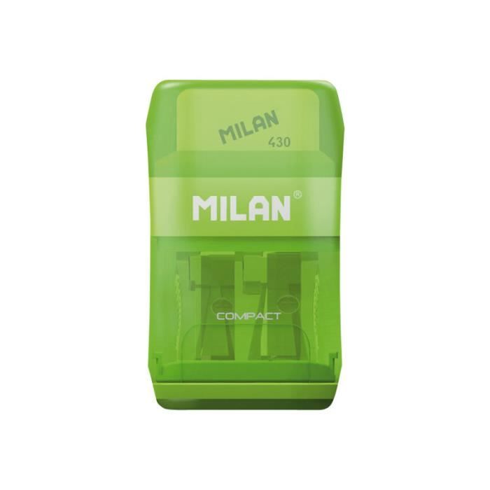 MILAN Taille-crayon 2 trous plastique (pack de 16)