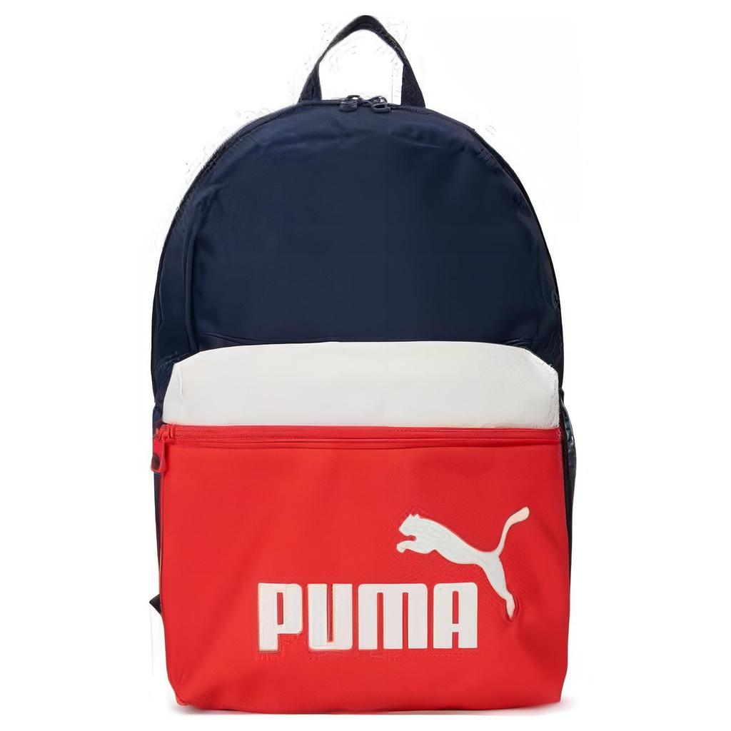 New PUMA Fabric Backpack Mini Unisex Marine Blue & Red & White 090468-10