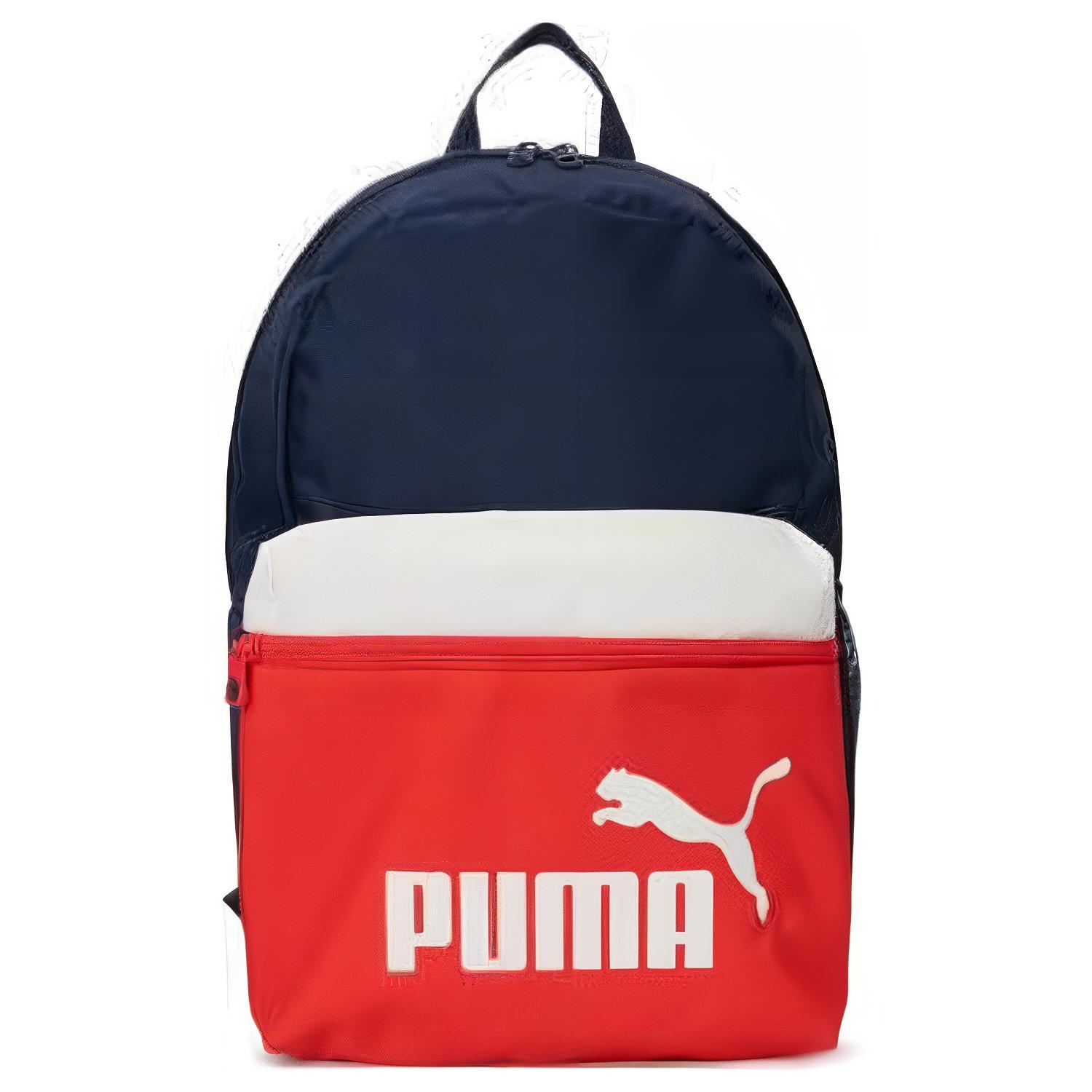

Новый тканевый рюкзак PUMA Mini Унисекс Темно-синий и Красный и Белый 090468-10 30.5*14.5*43.9CM