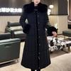 Móda nadměrné velikosti L-4XL Dámské zimní kabáty s páskem Velký límec z umělé kožešiny Dlouhé parky s kapucí Volné Silné Dámské bundy