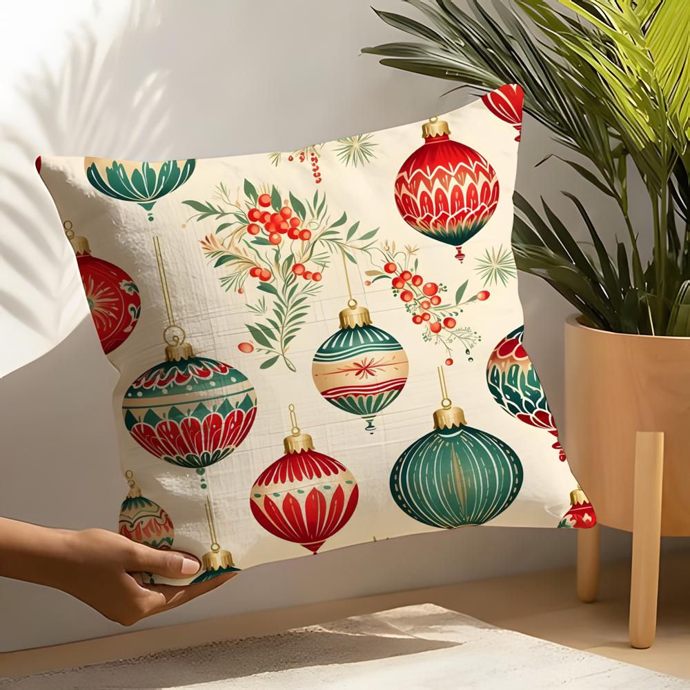 3 Classic Snowflake Animal Print Pillow Case Home Living Room Decoration Linen Pillowcover Pillow Cases Cushion Cover