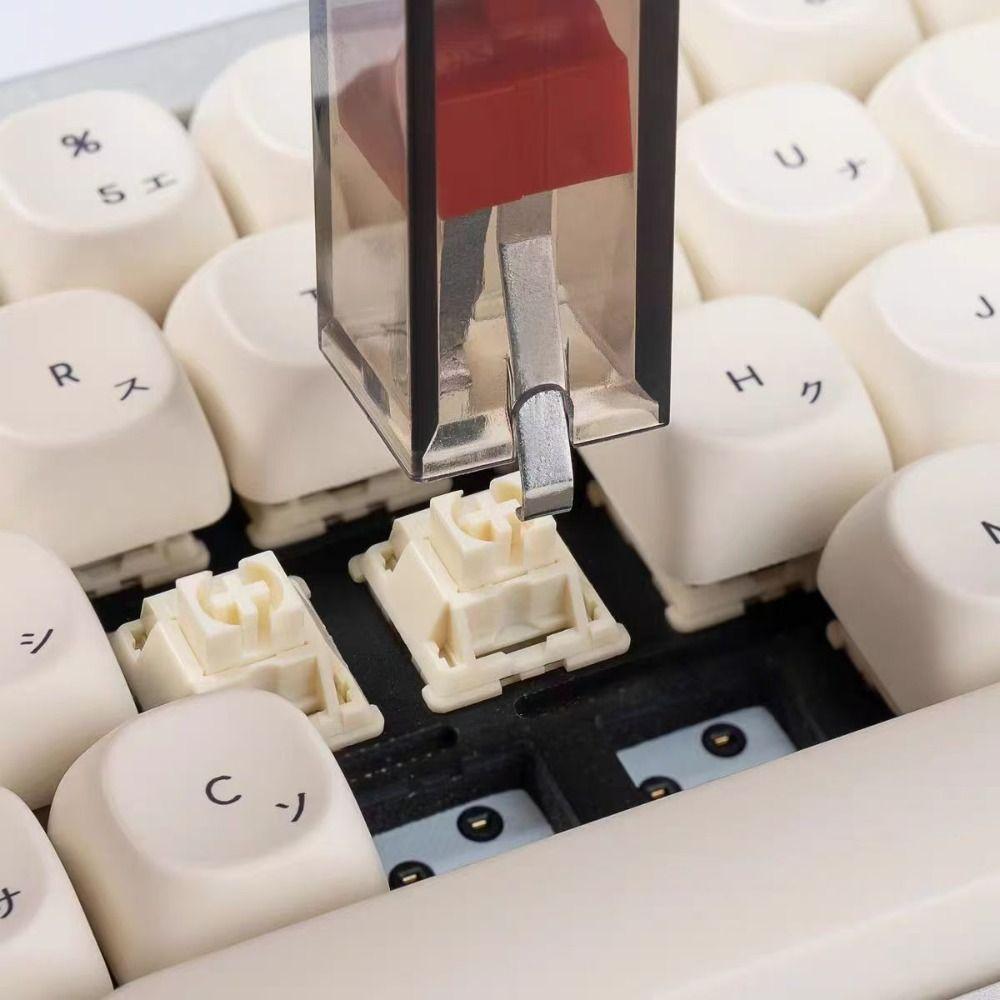2 In 1 Keys Caps Puller DIY Transparent Keyboard Switch Puller Light Weight Portable Mechanical Keyboard Keycap Extractor