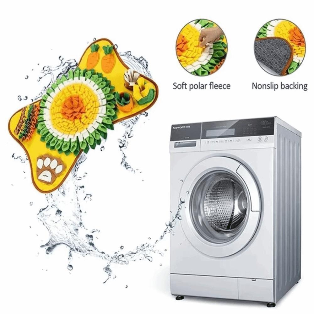 Neue Polyester Welpen Schnüffelmatte Große Größe Langsames Fressen Hunde Puzzle Futterspender Futterausgabe Langlebige Haustier Duftmatte für Hundetraining